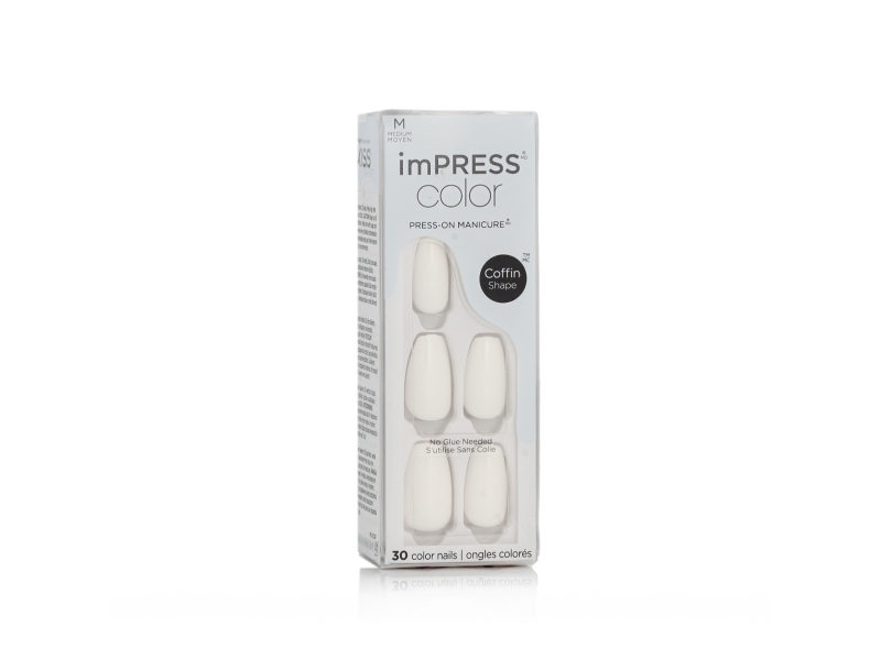 Kiss Impress Color Press-On Manicure M (501 Frosting) 30 Pcs