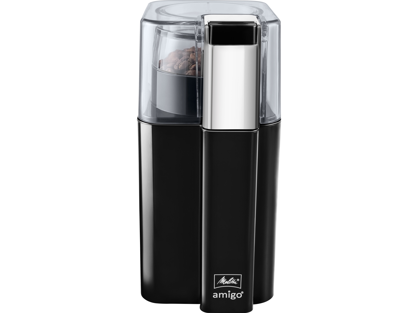 Melitta Amigo, Bladkvarn, 60 g, Svart, Rostfritt stål, 170 W, 954 g, 93 mm