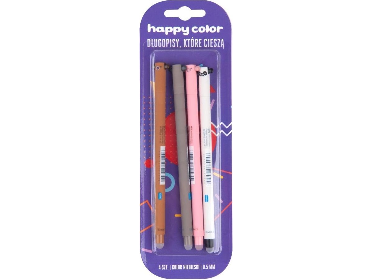 Löschbarer Stift Blau 4 Stk. Happy Colo