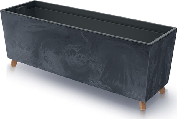 Vazonas Prosperplast URBI CASE BETON EFFECT N, CEN-81337, antracito spalvos