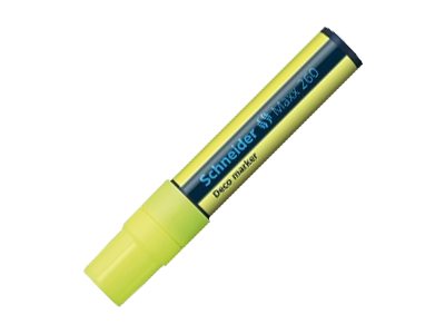 Schneider Maxx 260 - Markør - For Glas - Gul - Vandbaseret Flydende Kalk - 2-15 Mm - Ekstra Bred
