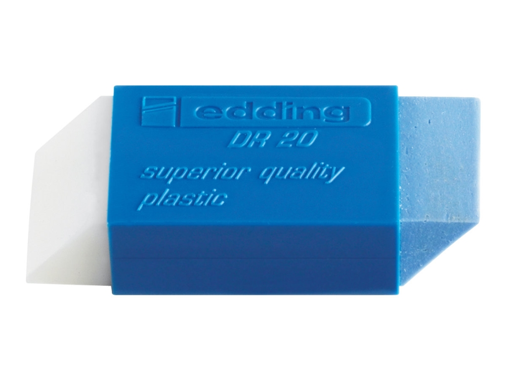 Edding DR 20 - Udvisker - hvid, blå - plastik