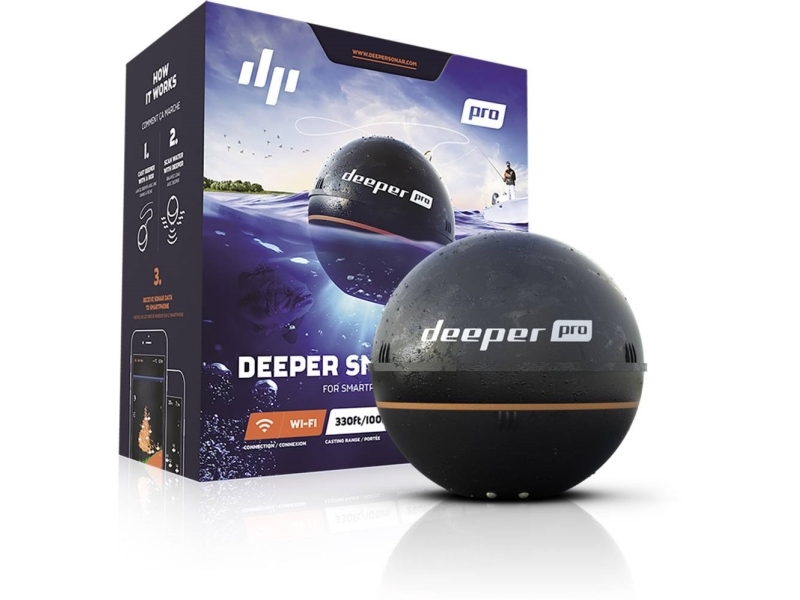 Deeper Smart Sonar Pro, 65 X 65 X 65 Mm, 99,2233 G, Lithium Polymer