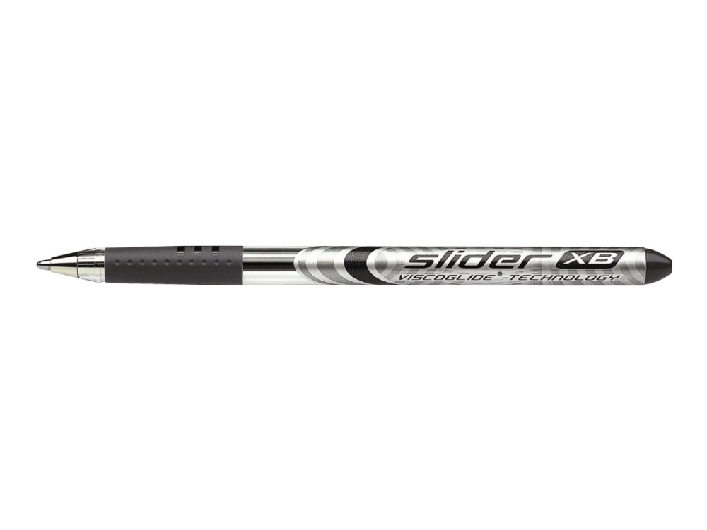 Schneider Schreibgeräte Slider Basic Xb, Clip, Stick-Kugelschreiber, Schwarz, Extradick