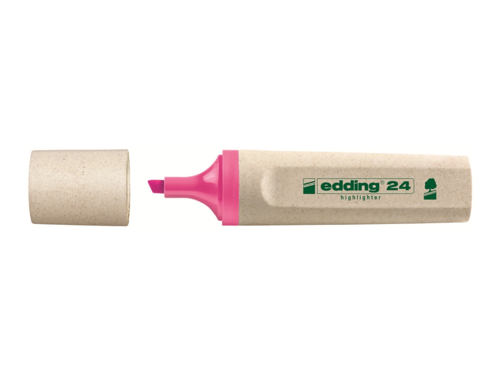 edding EcoLine 24 - Highlighter - pink - vandbaseret blæk - 2-5 mm