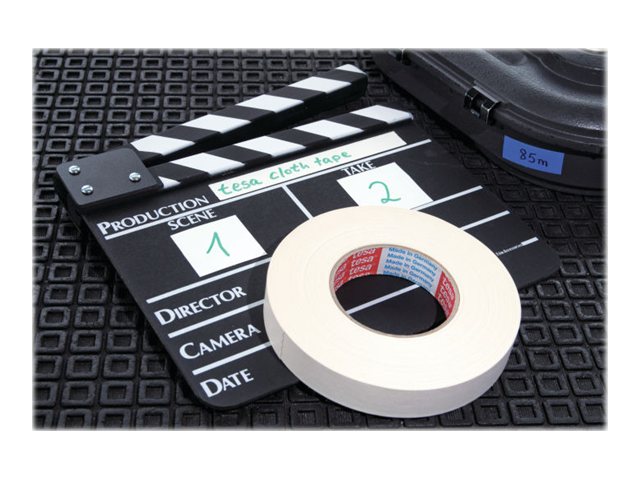 Tesaband Premium 4651 - Stoftape - 38 Mm X 50 M - Akryl-Belagt Klud - Hvid
