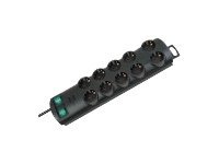 Brennenstuhl Primera-Line - Stikdåse - Output-Stikforbindelser: 10 - 2 M Ledning - Sort