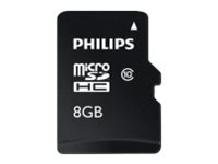 Philips Fm08mp45b - Flashhukommelseskort (Microsdhc Til Sd Adapter Inkluderet) - 8 Gb - Class 10 - Microsdhc Uhs-I