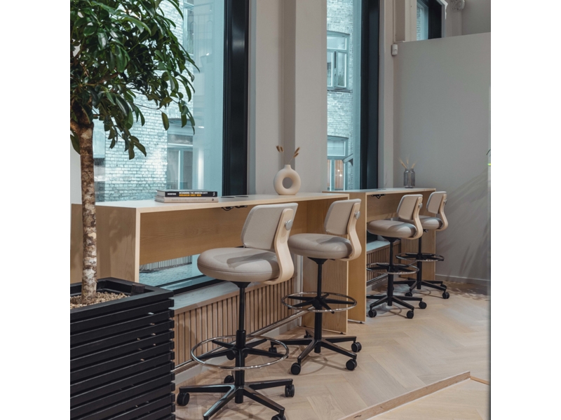 Kontorstol Savo 360H fodring LightAsh