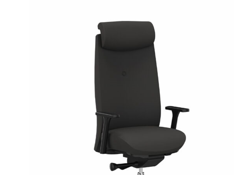 Kontorstol Savo XO Marine blå tekstil Sort fodkryds