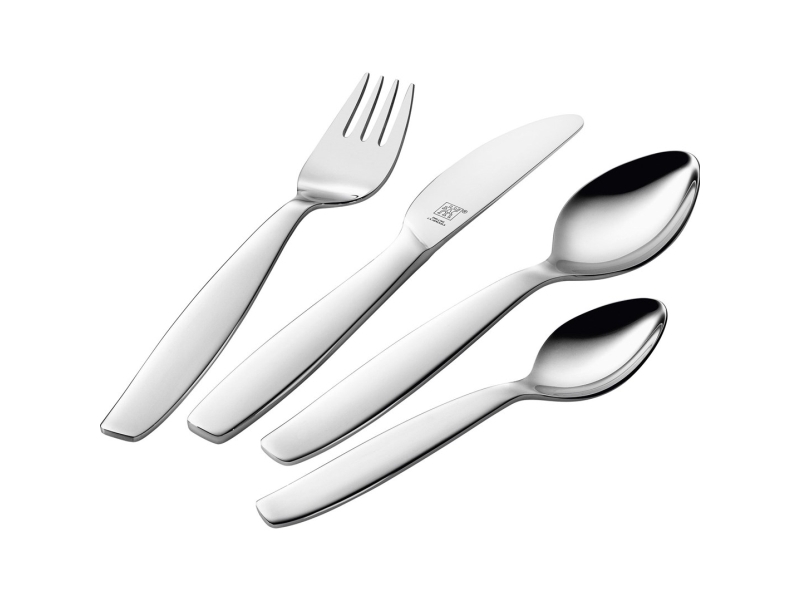 Bestick för barn 4 st. polerat | Utomhus - Outdoor utrustning - Thermo & Kopp | GameStuff