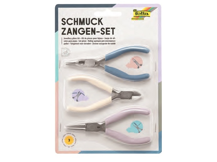 Folia 23005, Kit pliers, 3 stk, Flerfarvet, Voksne, Ethvert køn, 155 mm