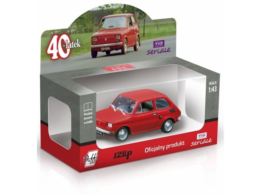 Prl 1:43 Model Fiat126p 40-Year-Old Red.B-325 23253