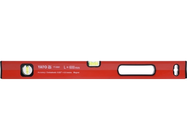 Yato 2-Libellen Magnet-Wasserwaage 600 Mm