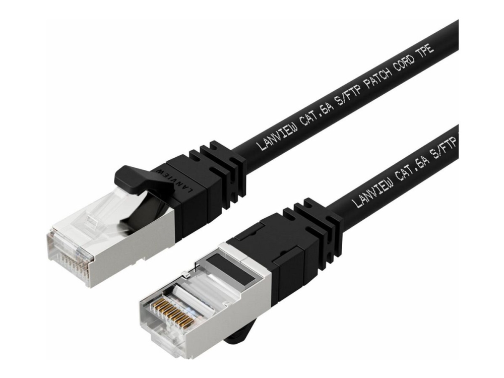 Lanview Smartclick - Netzwerkkabel - Rj-45 (Stecker) Zu Rj-45 (Stecker) - 2 M - 5 Mm - S/Ftp - Cat 6A - Halogenfrei, Vergossen, Knickfrei, 10 Gigabit