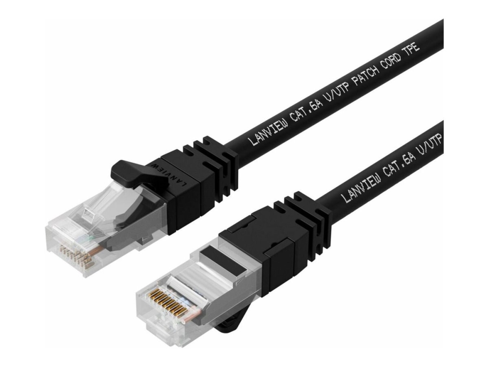 Lanview Smartclick - Netzwerkkabel - Rj-45 (Stecker) Zu Rj-45 (Stecker) - 50 Cm - 5 Mm - Utp - Cat 6A - Halogenfrei, Vergossen, Knotenfrei, 10 Gigabi