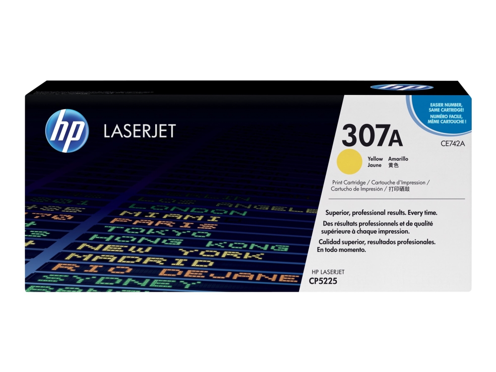 Lasertoner Hp 307A Ce742a, 7.300 Seiten, Gelb