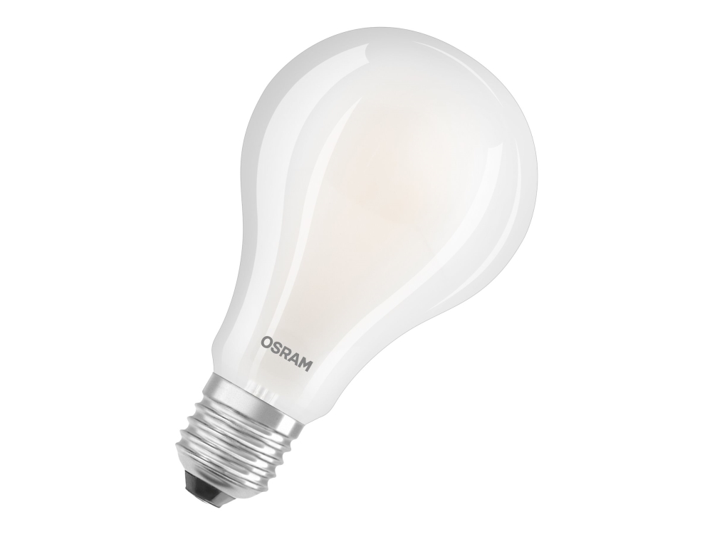 Osram Led Star - Led-Lyspære - Form: A95 - Matteret Finish - E27 - 24 W (Tilsvarende 200 W) - Klasse D - Varmt Hvidt Lys - 2700 K
