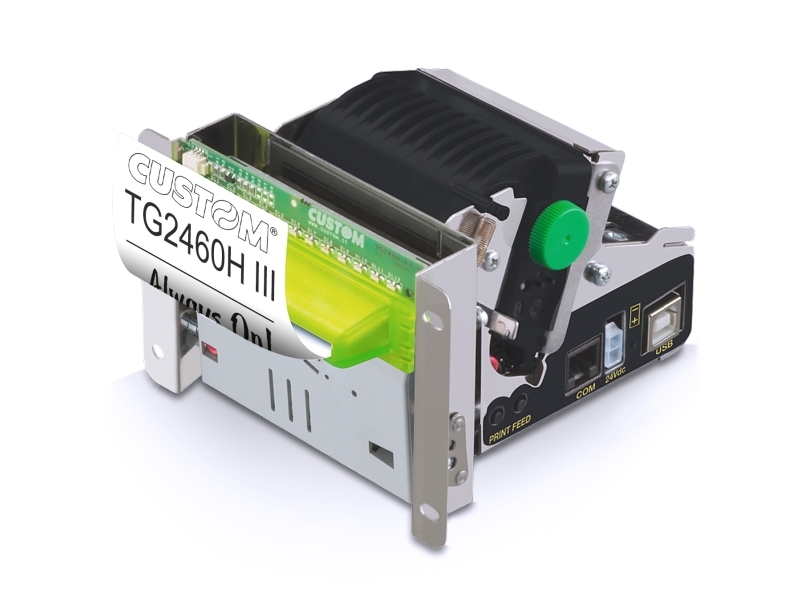 Custom Tg2460hiii, Thermodruck, Pos-Drucker, 203 X 203 Dpi, 8 Dot, 140 Mm/Sek, 60 - 80 Μm