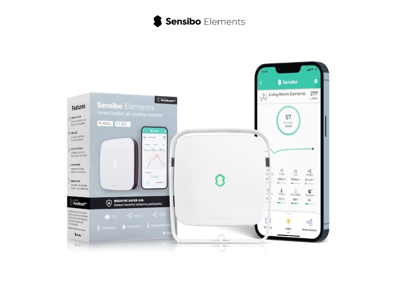 Sensibo Elements Smart-Überwachung Der Raumluftqualität