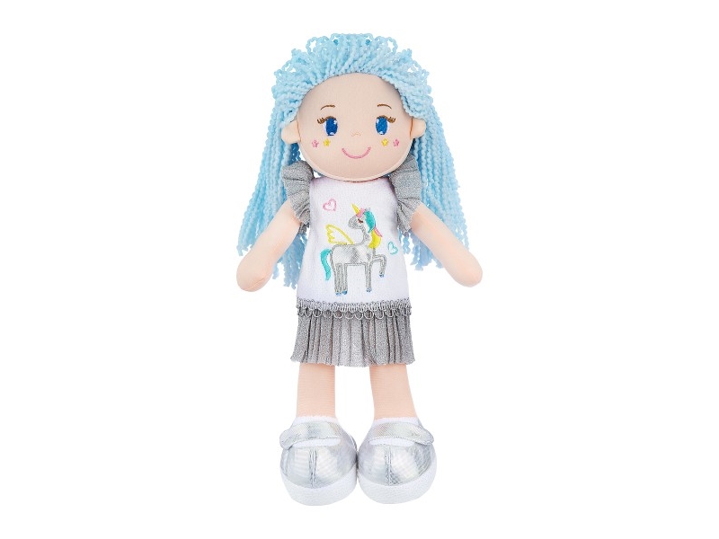 Smily Play Rag Doll Blaues Haar Einhorn