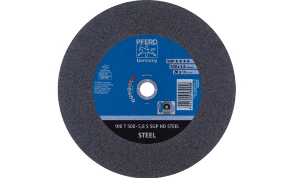 Pferd Stationary Cut-Off Wheels Sgp Hd Steel, Stål, 5 Stk