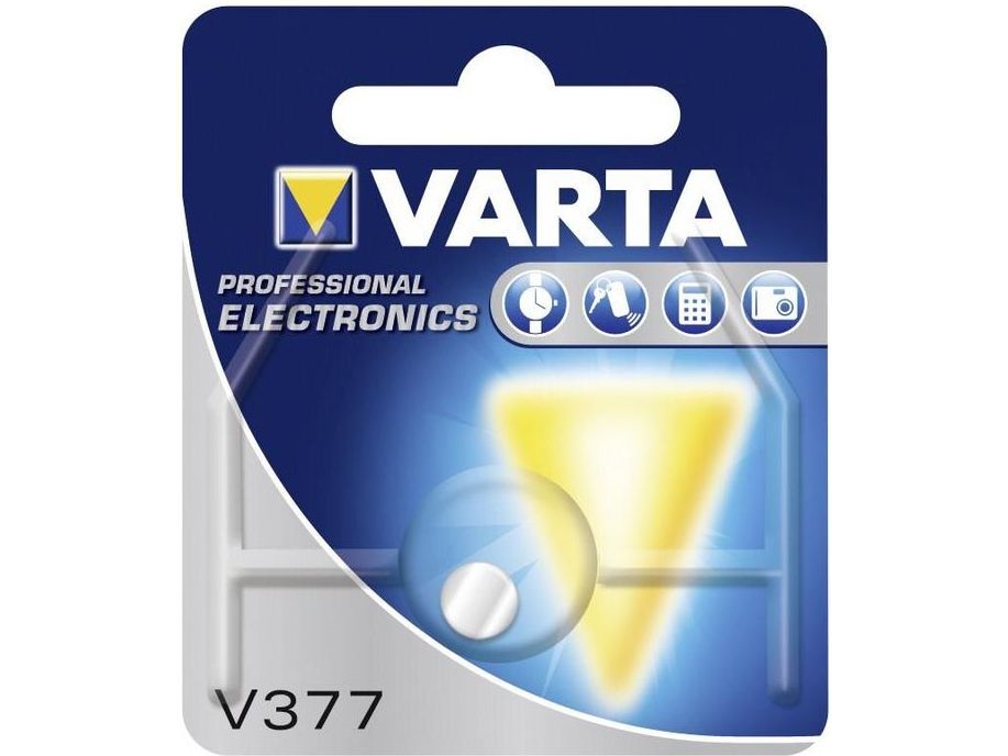 Varta -V377, Engångsbatteri, SR66, Silver-oxid (S), 1,55 V, 1 styck, 21 mAh | EL Artiklar - Batteri - Knappcell batteri | GameStuff