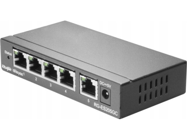 Šakotuvas Ruijie Switch Rg-Es205gc 5 Prievadų Reyee
