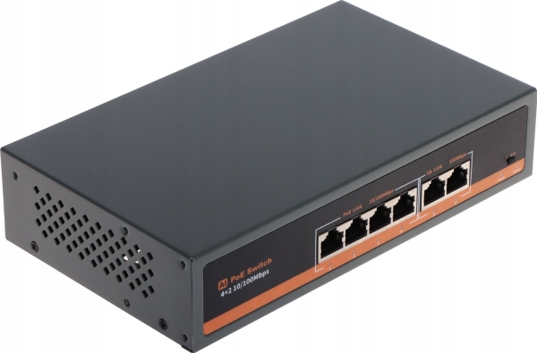 Apti Poe-Switch Apti-Poe0402-60W-V2 4-Port-Switch