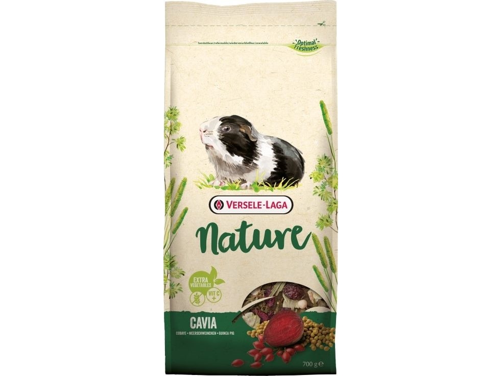 Versele-Laga Cavia Nature, Snack, 700 G, Meerschweinchen, Vitamin A, Vitamin C, Vitamin D3, Vitamin E, Kupfer, Jod, Eisen, Manganese, Selen, Zink, 15