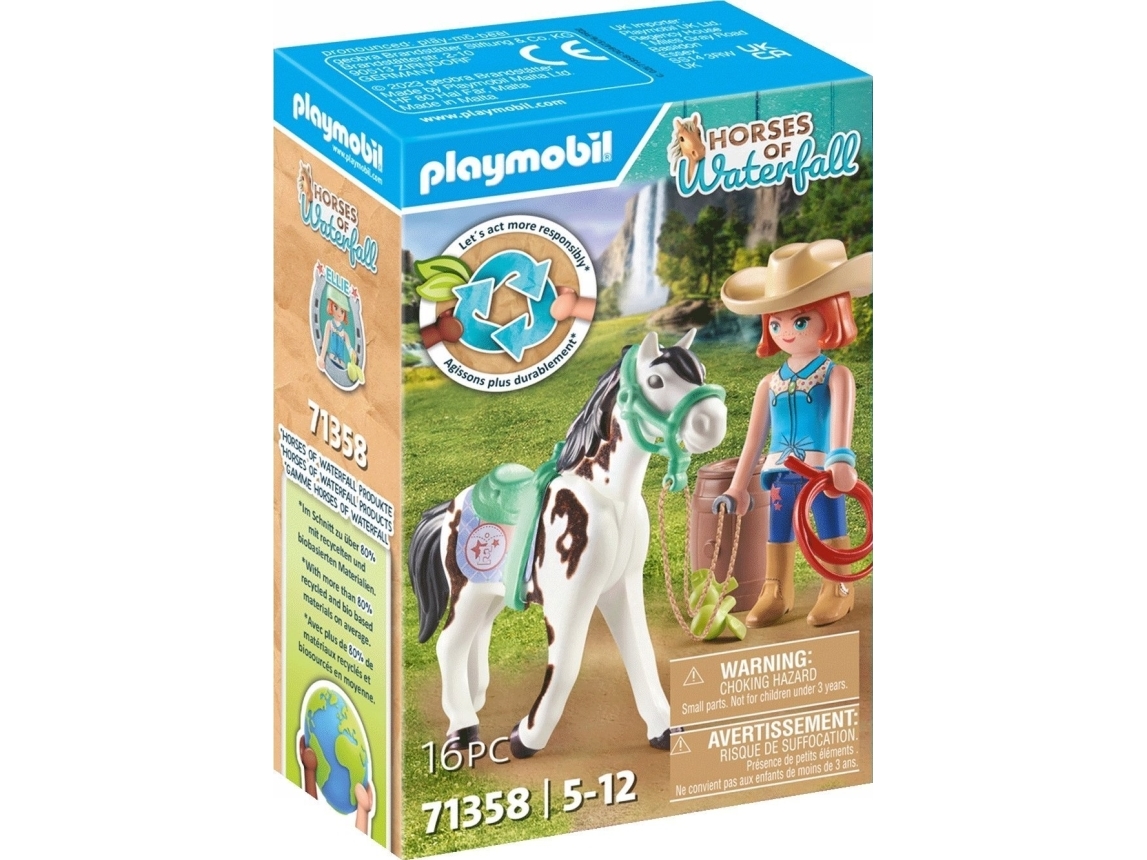 Playmobil Med Hestefigurer 71358 Ellie Og Sawdust Øver Sig I Westernridning