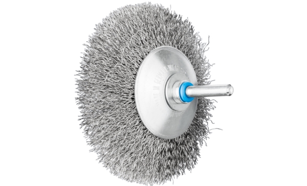 Pferd Bevel Brushes Crimped Shank-Mounted, Stål