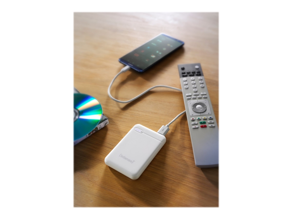 Intenso Xs20000 Powerbank Zusatzakku Lipo 20000 Mah 7313552, 20000 Mah, Lithium Polymer (Lipo), 3,7 V, Weiß