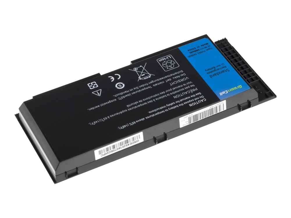 Green Cell - Batteri För Bärbar Dator (Likvärdigt Med: Dell Fv993) - Litiumjon - 6-Cells - 4400 Mah - Svart - För Dell Precision M4600, M4700, M6600