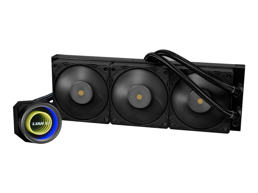 Lian Li Galahad II Trinity Performance - Processors flydende kølesystem - med controller - Radiatorstørrelse: 360 mm - (for: AM4, LGA1200, LGA1700, AM5, LGA115x Socket) - kobber-koldplade - 120 mm - sort