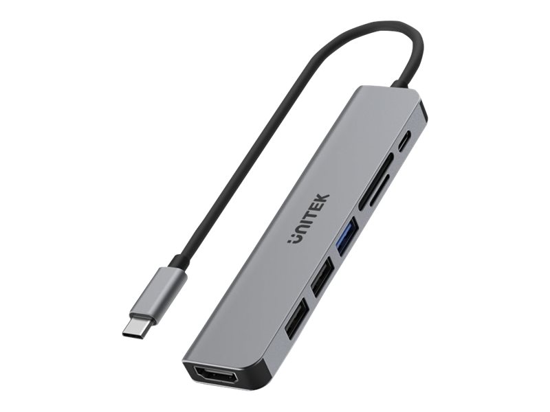 Unitek Uhub S7+ - Dockingstation - Usb-C - Hdmi