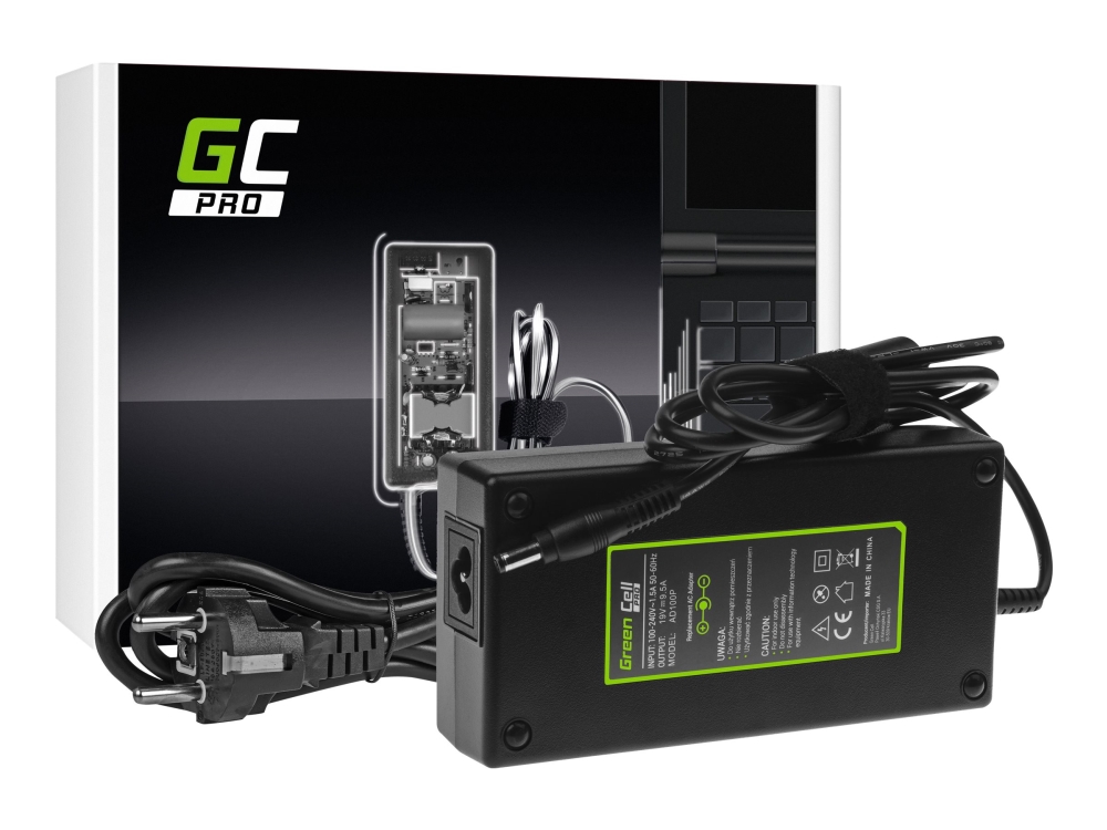 Green Cell Pro - Strømforsyningsadapter - Ac - 180 Watt - Sort - For Asus Rog G750 Msi Gt60 2Ojws Gt60 2Pe Gt60 2Qd Gt60 2Qe Gt70 2Pc Gt70 2Pe