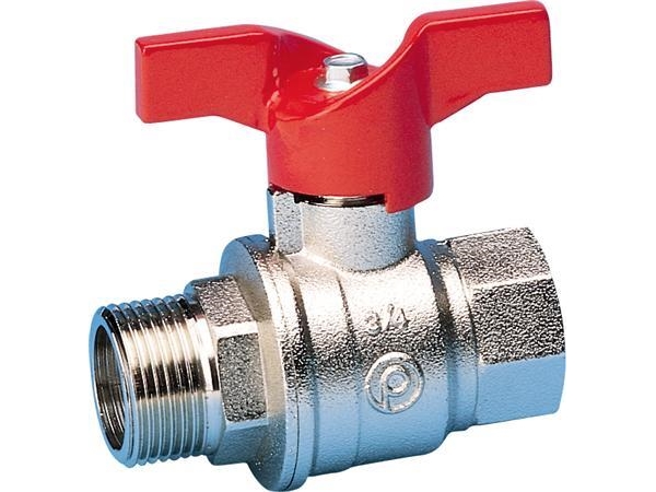 FIX-PRO Lige tilgangsstykke 3/4x1/2 længde 45 mm med Ø70 mm roset