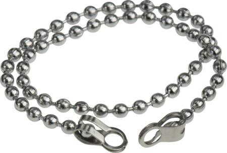 FIX-PRO Forkromet kuglekæde i længde 25cm til gummiprop