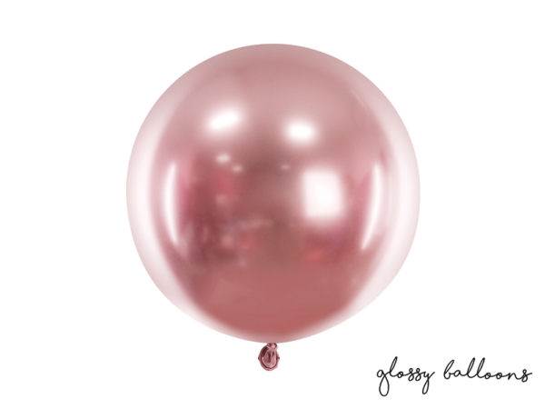 Glossy Rose Gold Ballon, 60 Cm