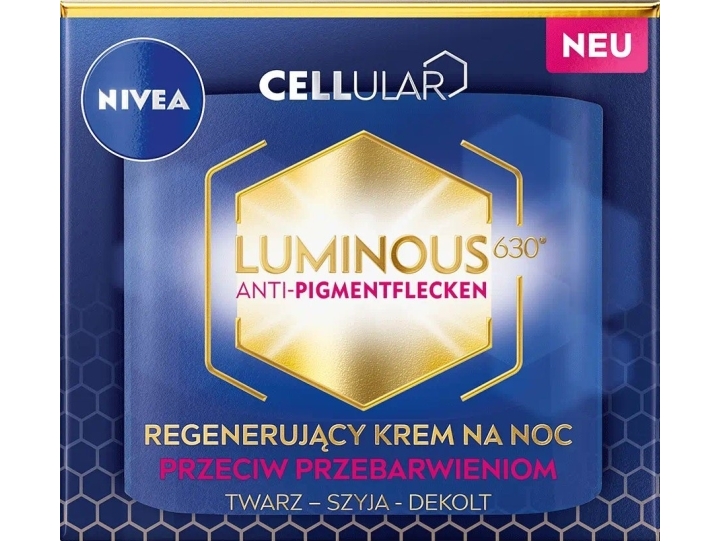 Nivea Cellular Luminous 630 regenererande nattkräm mot pigmentfläckar 50 ml | Hudvård - Ansiktsvård - Nattkräm | GameStuff