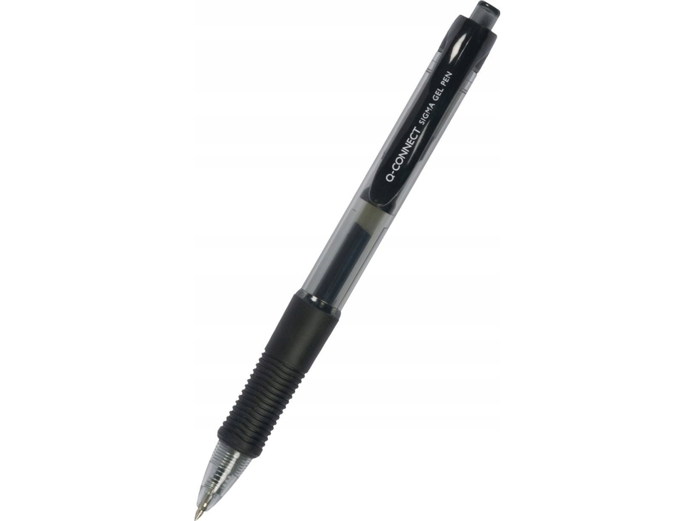 Q-Connect Automatik-Gelstift 0,5 Mm (Linie), Anhänger, Schwarz