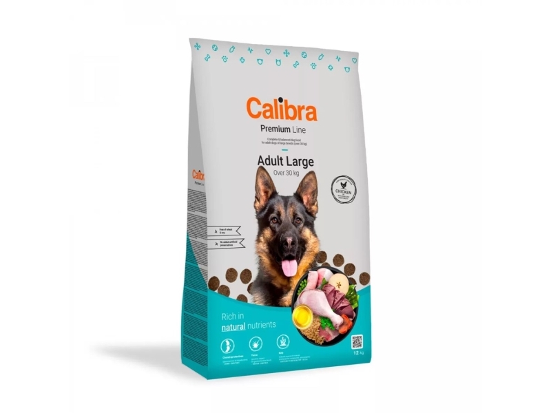 Calibra Dog Premium Adult Large Huhn - Trockenfutter Für Hunde - 12 Kg