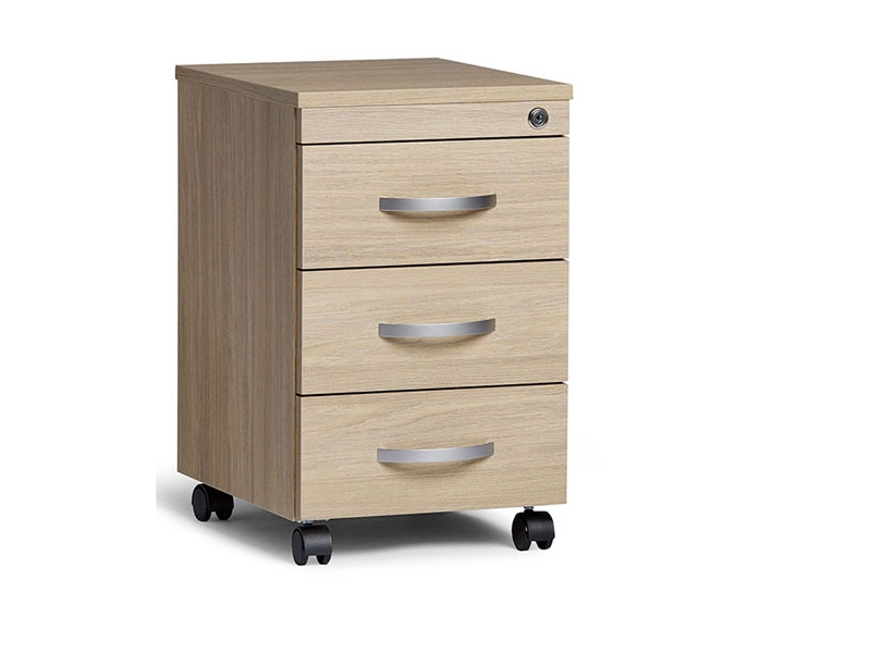 Schubladenmodul Ekoflex 3 Schubladen, Eiche