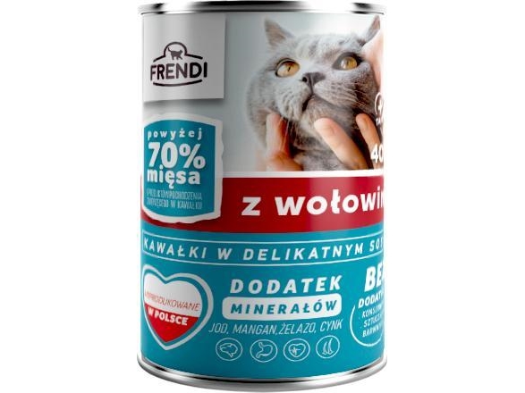 Pet Republic Frendi Rindfleisch In Milder Sauce Für Katzen 400G