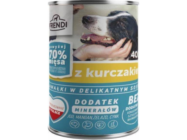 Frendi Mit Hühnerstückchen In Delikater Sauce - Nassfutter Für Hunde - 400G