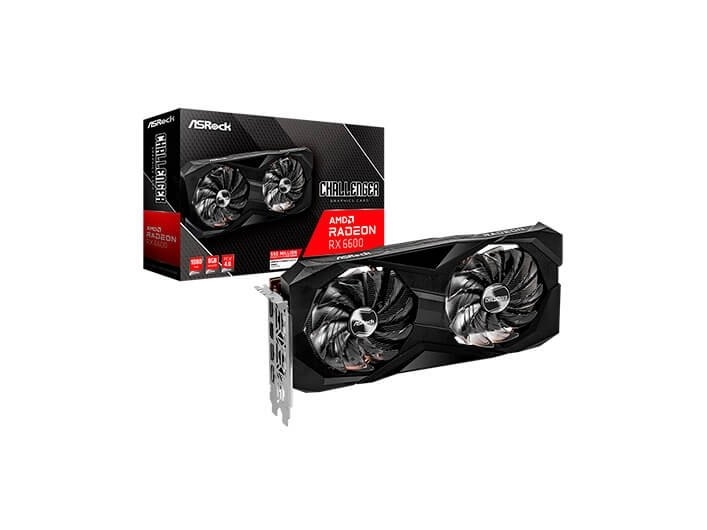 Asrock Challenger Amd Radeon Rx 6600 D 8gb Radeon Rx 6600 8 Gb Gddr6 128 Bit 7680 X 4320 Pixel Pci Express X16 4.0