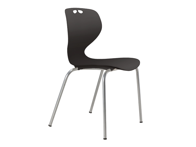 Tarris-tuoli, harmaa istuin ja alumiininharmaa runko