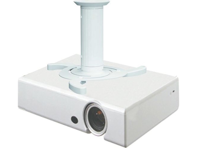 Neomounts Beamer-C80white Beamer Deckenhalterung - H 13-20 Cm - Volle Bewegung, Zimmerdecke, 15 Kg, Weiß, Stahl, Manuell, 130 - 200 Mm