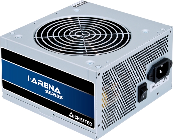 Chieftec GPB-500S, 500 W, 200 - 240 V, 47 - 63 Hz, 4 A, Aktiivinen, 110 W